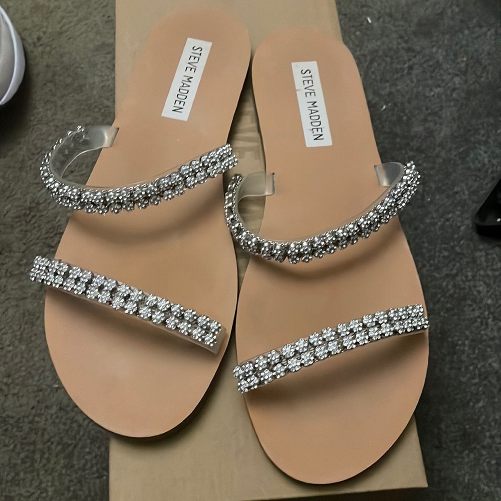 Steve Madden crystal sandals